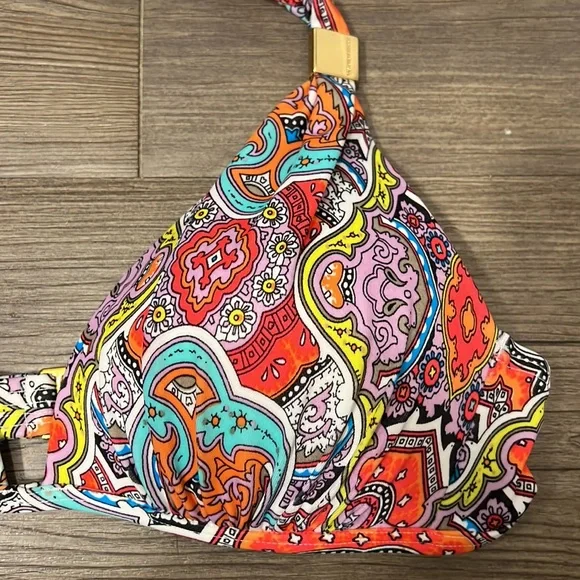 Victoria’s Secret Paisley Bikini Push-up Top Size Medium - Picture 3 of 6